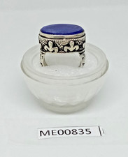 Afghan Silver Lapis Lazuli Ring Large Oval Statement Cocktail Ring Tribal Boho