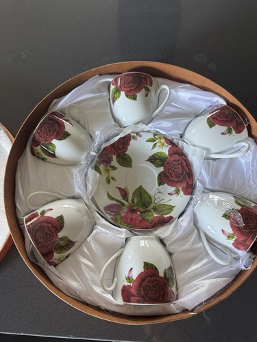 Veroni cup and saucer - and, white