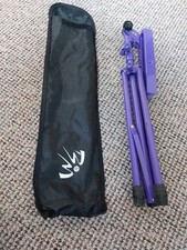 B&M TGI Heavy duty MUSIC STAND + CASE - MS20P - Purple - fully adjustable - VGC