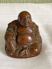 Chinese Bronze Buddha Figure Smiling Happy Buddha 6 cm