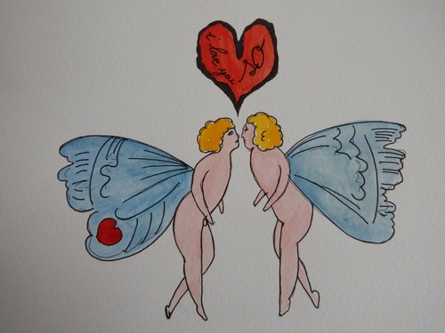 Love valentines painting - valentines,