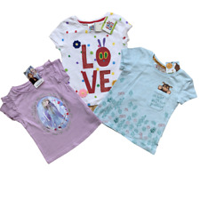 Girls T-Shirt Top Frozen 2 Very Hungry Caterpillar Baby Age 1 - 3 Years