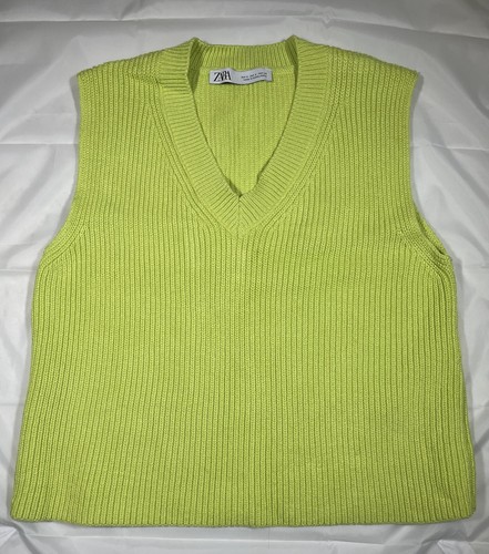 Zara lime green cotton - lime, blend