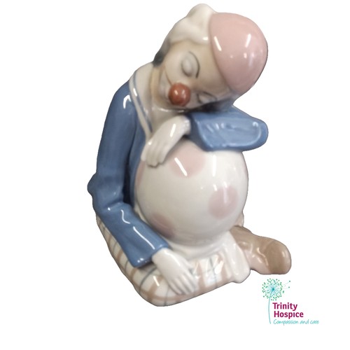 Porcelain clown figurine - porcelain,