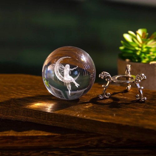 Crystal ball moon fairy - moon,