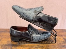 Grenson UK 12 BLUE Snakeskin &