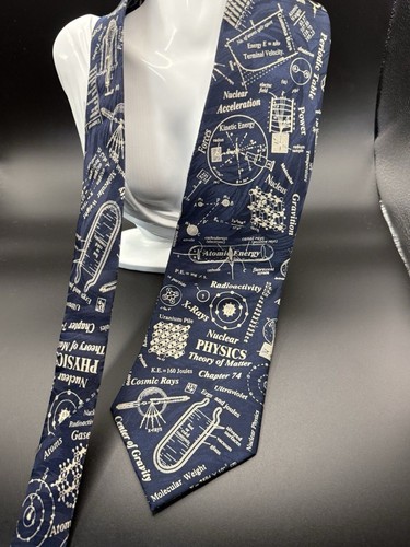 Unitech physics silk necktie - physics,