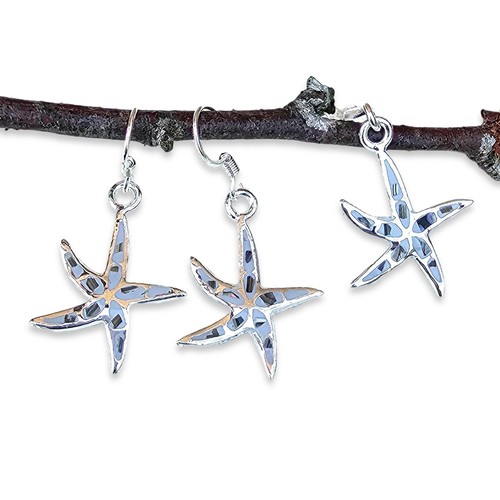 Starfish earrings pendant - &,