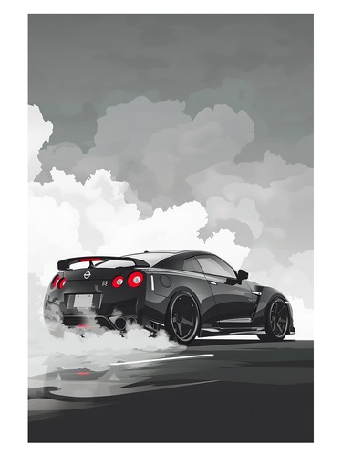 Sports car illustration - sports, poster