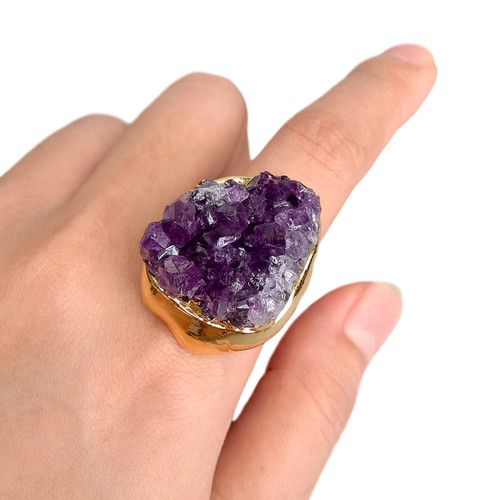 Natural amethsyt druzy cluster - natural,