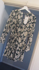 bnwt ZARA green/cream floral