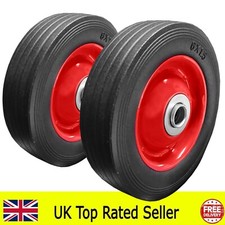 pack of  2 x 6" solid trolley
