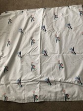 M & S Duvet Cover Set King Size Pillowcases Bird Blue Polka Dot Bedding