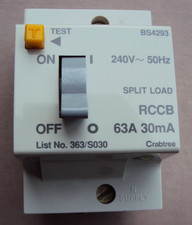 CRABTREE 363/S030 63A 30mA