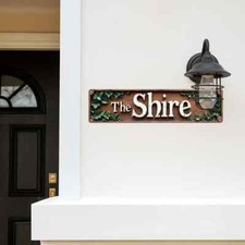 The Shire - Hobbit, Lord of the Rings, Tolkien 3d-effect metal wall plate sign