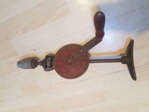 Vintage large hand drill - 15",