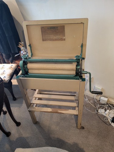 Vintage cabinet wringer mangle - vintage,
