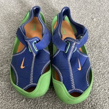 Nike Unisex Sandals, Size Uk 13.5, Blue And Green.
