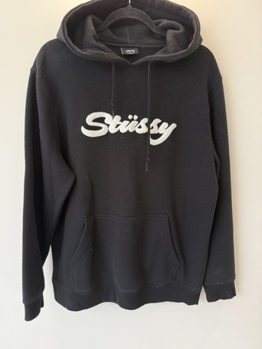 Stussy men black hoodie - black,