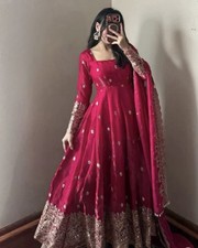 RED DESIGNER FENDY SILK