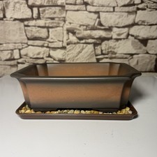 Large Dark Copper Unglazed