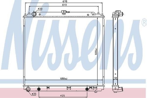 Nissens radiator for nissan - nissens,