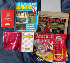 JOB-LOT OF ARSENAL MEMORABILLIA.  inc  OLD NEWSPAPERS-CATALOGUES-MAGAZINES.