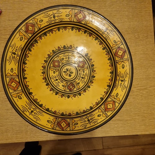 Moroccan ceramic plate - plate, salad