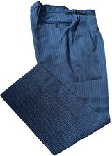 Classic Elegant Grey/Black Striped Morning Formal Trousers W34 L29