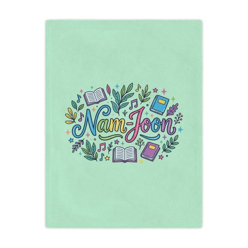 Nam joon floral name - name, design