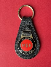 Vintage MGB. Leather Key Fob