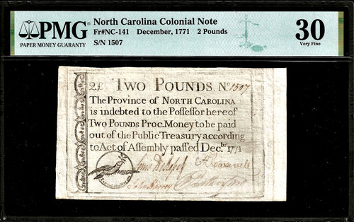 Dec 1771 north carolina - 1771,