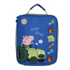 Regatta Boys Peppa Pig George Pig Tractor Insulated Lunch Bag Blue