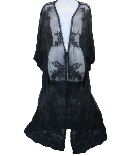 Lace kimono robe cover os - lace,
