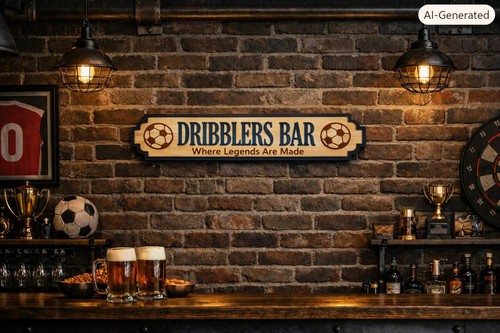 Personalised football bar - football, name