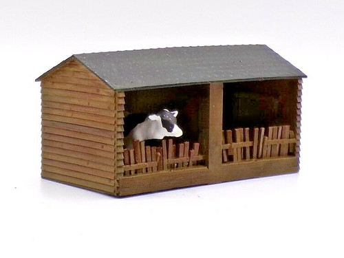 Gauge scale cow shed - 1/76,