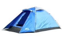 Pro Action 4 Person Tent Dome Camping Carry Case Waterproof Mosquito Nets #9839