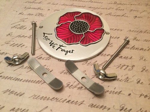 Remembrance car badge - remembrance,
