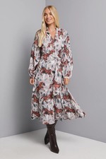 Wallis Mauve Fit & Flare Dress Womens Daywear Dresses