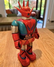 1970s Popy Japan Tin Wind Up Getter Robo G Dragun Robot Space Toy