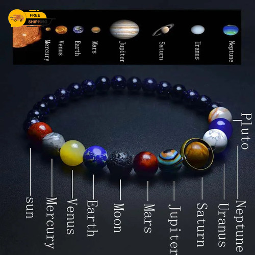 Natural eight planets - natural, bracelet