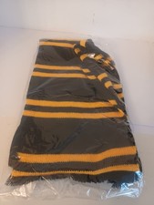 Unisex Black and Yellow Scarf