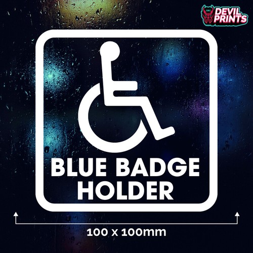 Blue badge holder - badge,