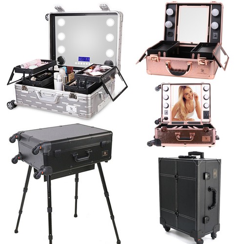 Pro rolling makeup train - rolling, case