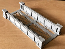 OO/HO Gauge Model Railway Girder Bridge with brick ends span. UK made.