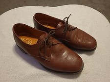 Vintage 1980s Tecnic Commando  Brown Leather Derby Brogue Size 6 Fantastic Cond