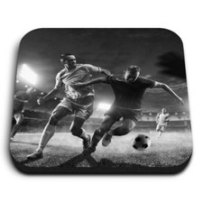 Square MDF Magnets - BW - Professional Football Players Game  #42886