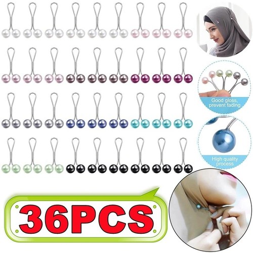 6pcs muslim hijab - 36-6pcs, pin