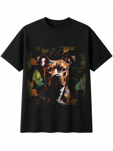 Staffordshire bull terrier - bull, ink