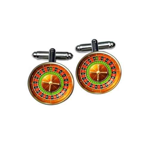 Roulette wheel cufflinks - roulette,